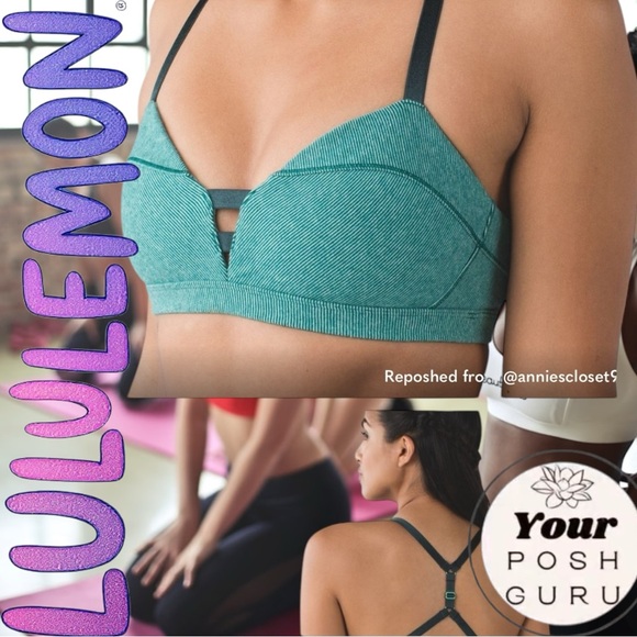 💚 Lululemon Anahatasana Bra size 8 - rare! - Picture 1 of 8